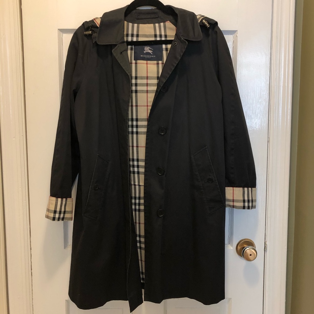 Burberry London Rain Coat with Hood